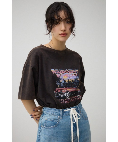 AZUL BY MOUSSY tシャツ ビンテージプリントTシャツ レディース