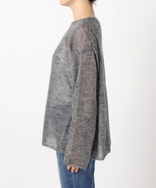 Spick＆Span ニット ルーズモヘヤMIXボートネックニット