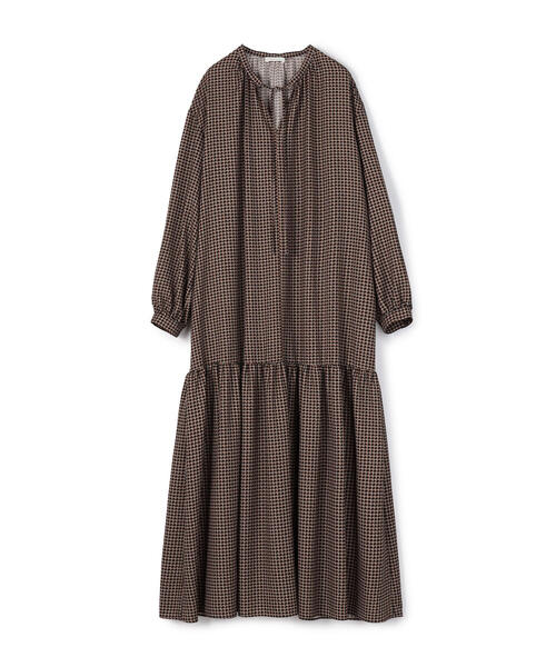 【美品】トゥモローランド BALLSEY 明るいブラウン 長袖 ワンピース 38 美品】トゥモローランド BALLSEY 明るいブラウン 長袖