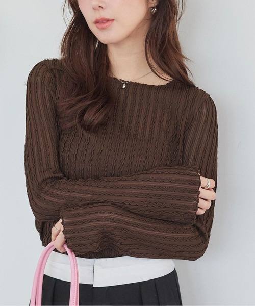 タトゥー柄　シアージャージークルーネックトップ（新品タグ付） タトゥー柄 シアージャージークルーネックトップ（新品タグ付