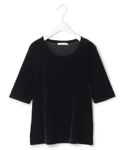 tシャツ フロッキーベロア 5プルオーバー 5分袖プルオーバー レディース