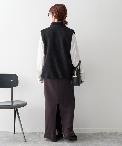 Spick＆Span ベスト ライトボアジップベスト レディース