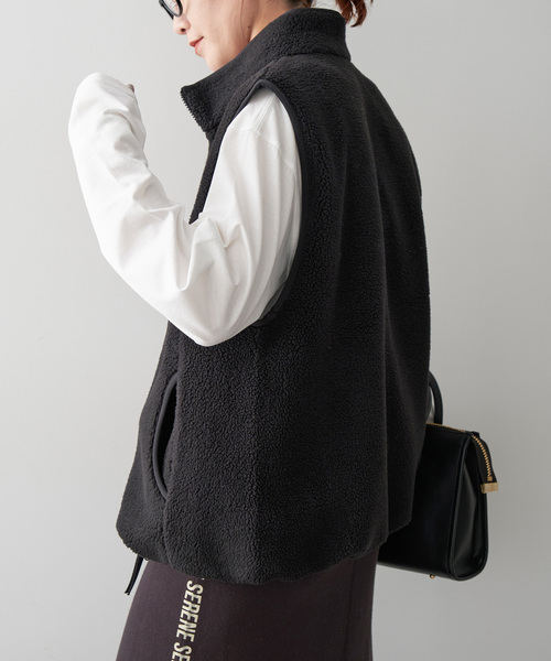 Spick＆Span ベスト ライトボアジップベスト レディース