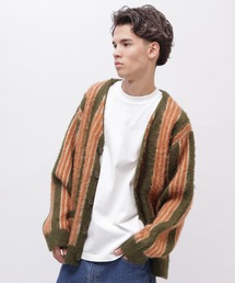カーディガン STRIPE KNIT CARDIGAN / ストライプ ニット カーディガン / AVIREX / アヴィレックス メンズ レディース｜ZOZOTOWN Yahoo!店