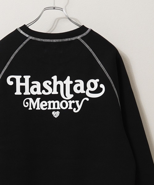 【プロフ必読★ともみんみん】CLOVE スウェット トレーナー ブラック MEMORY トレーナー スウェット 「MEMORY」オーバーロック BD