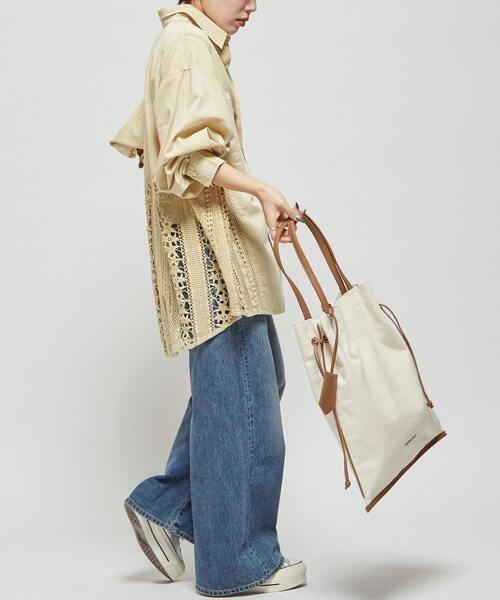 CONVERSE TOKYO トートバッグ CANVAS GATHERED TOTE BAG