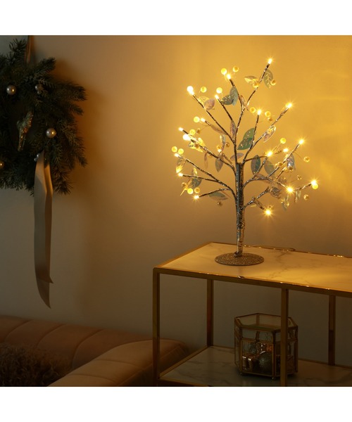 Francfranc（フランフラン） インテリア パールライト LEDツリー 45cm