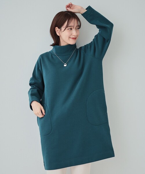 千鳥柄 ニットワンピースロング[品番：LVLW0000342]｜Frenchic