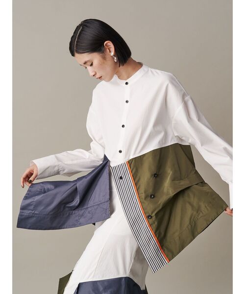 UN3D.（アンスリード） ブラウス シャツ W WRAP SH / ダブルラップ