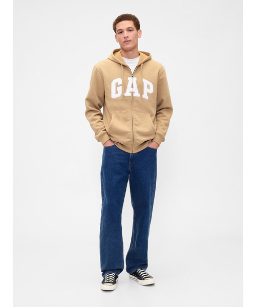 パーカー リラックス GAPロゴ ジップアップパーカー(ユニセックス) メンズ レディース | GAP | 09