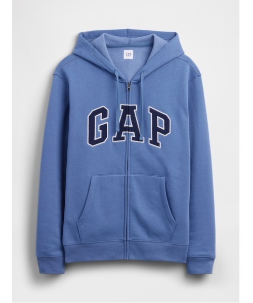 GAP（ギャップ） パーカー 裏起毛 リラックス GAPロゴ ジップアップ 