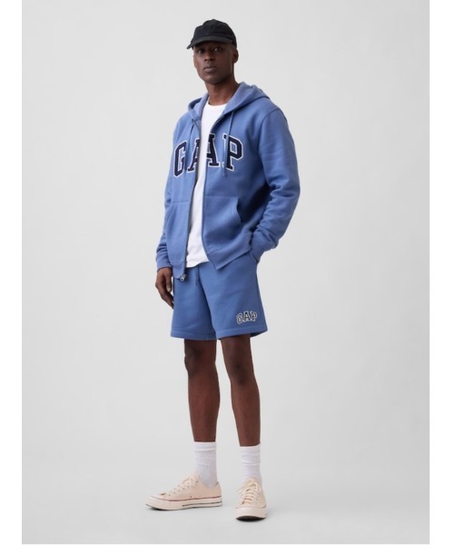 GAP（ギャップ） パーカー 裏起毛 リラックス GAPロゴ ジップアップ