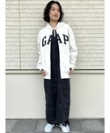 パーカー 裏起毛 リラックス GAPロゴ ジッ...の詳細画像2