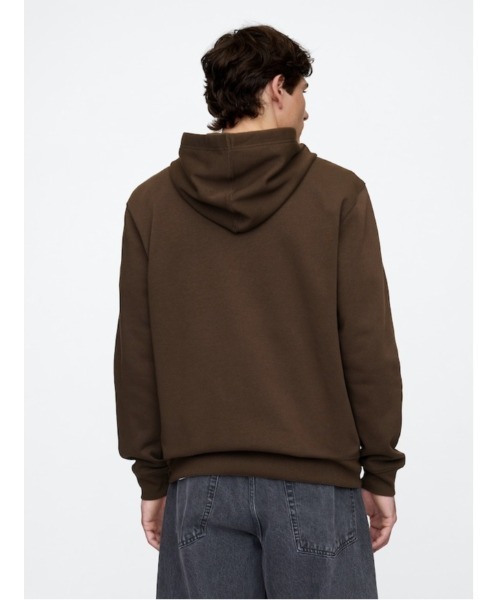 GAP（ギャップ） パーカー 裏起毛 リラックス GAPロゴ ジップアップ 