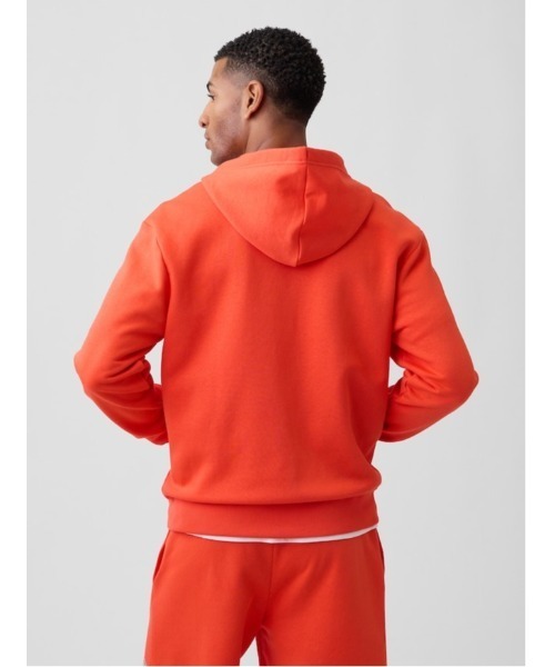 GAP（ギャップ） パーカー 裏起毛 リラックス GAPロゴ ジップアップ 
