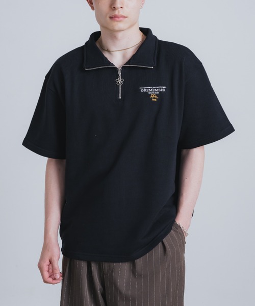 美品　PGG メンズ　ハーフジップ　半袖シャツ 美品 PGG メンズ ハーフジップ 半袖シャツ