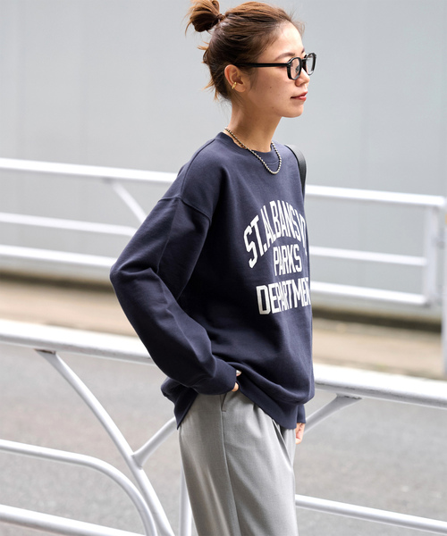 ST.ALBANSロゴスウェット JOURNAL STANDARD relume トレーナー スウェット 「追加」ST