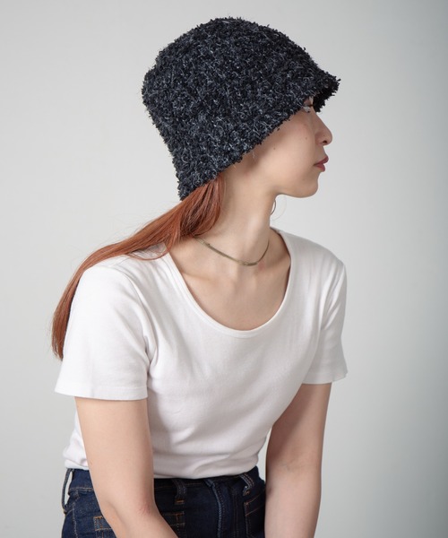 RACAL ニット帽 ニットキャップ Fluffy Mix Knit Bucket Hat