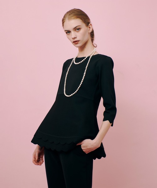 ニット セーター 「LOULOU WILLOUGHBY」スカラッププルオーバー レディース LOULOU WILLOUGHBY ニット セーター 「LOULOU WILLOUGHBY