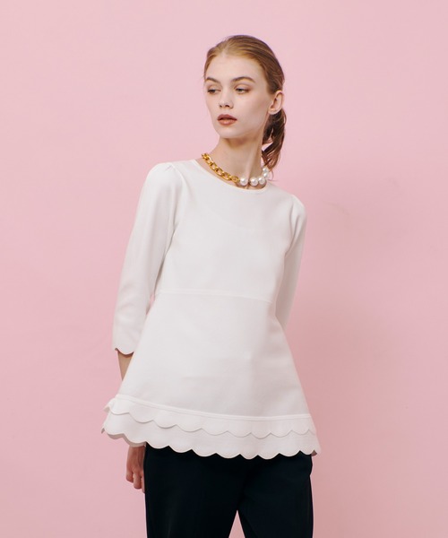 ニット セーター 「LOULOU WILLOUGHBY」スカラッププルオーバー レディース LOULOU WILLOUGHBY ニット セーター 「LOULOU WILLOUGHBY