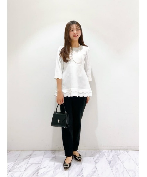 ニット セーター 「LOULOU WILLOUGHBY」スカラッププルオーバー レディース LOULOU WILLOUGHBY ニット セーター 「LOULOU WILLOUGHBY