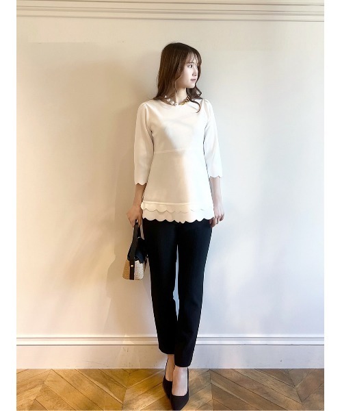 ニット セーター 「LOULOU WILLOUGHBY」スカラッププルオーバー レディース LOULOU WILLOUGHBY ニット セーター 「LOULOU WILLOUGHBY