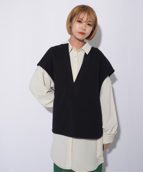 tomo_co【新品】レディラックルカ トップス ノースリーブ ベスト LADY LUCK LUCA 「LUCA/LADY LUCA」 ノースリーブトップス FREE