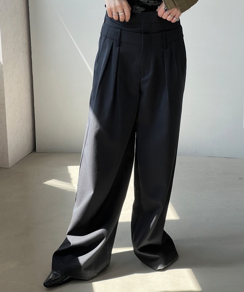 chuclla（チュクラ） ワイドパンツ パンツ 「YOUYILIN」ダブルウエスト