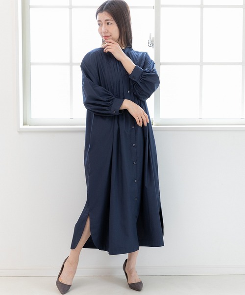 ウォッシャブルポリピンタックシャツワンピース NOLLEY'S(ノーリーズ