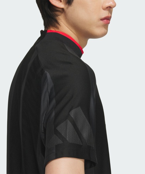 adidas（アディダス） ポロシャツ アディゼロ メッシュ モックネック