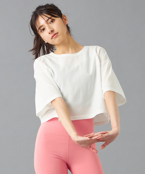 tシャツ ドライメッシュクロップドTシャツ レディース