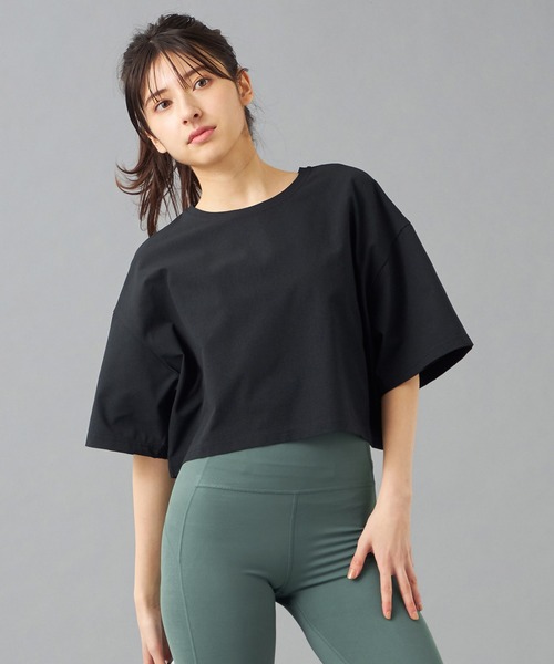 Chacott　チャコット　クロップドTシャツ　裾リボン　2枚セット 楽天市場】Chacott BALANCE チャコット ヨガウェア トップス