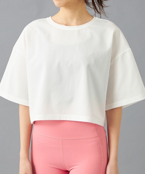 Chacott tシャツ ドライメッシュクロップドTシャツ レディース