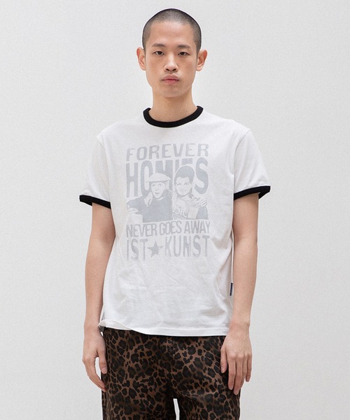 tシャツ A'GEM/9 × .kom 「ISTKUNST/イストクンスト」 HOMIES BASIC RINGER TEE/ホーミーズ ベーシック