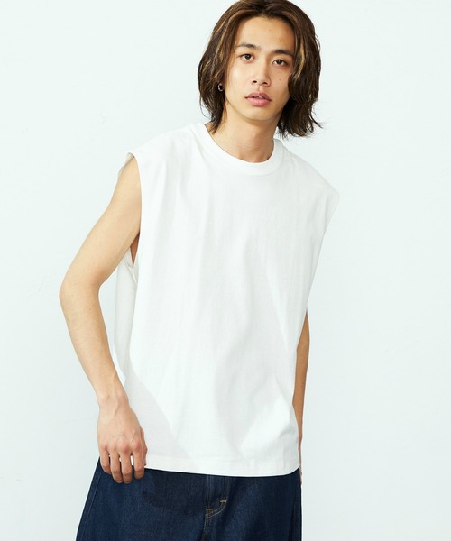 ホワイト ノースリーブ シャツ WOMEN COOLDOTS ミニリップストップ ノースリーブシャツ ホワイト
