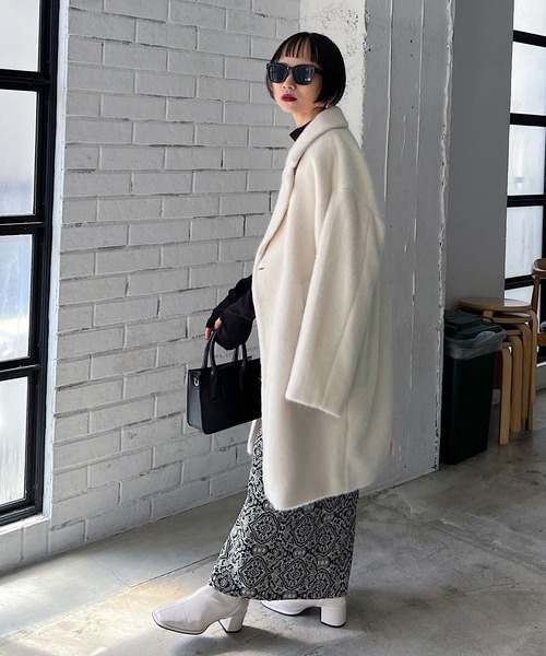 「PAGEBOY」 チェスターコート FREE チャコールグレー レディース_画像5