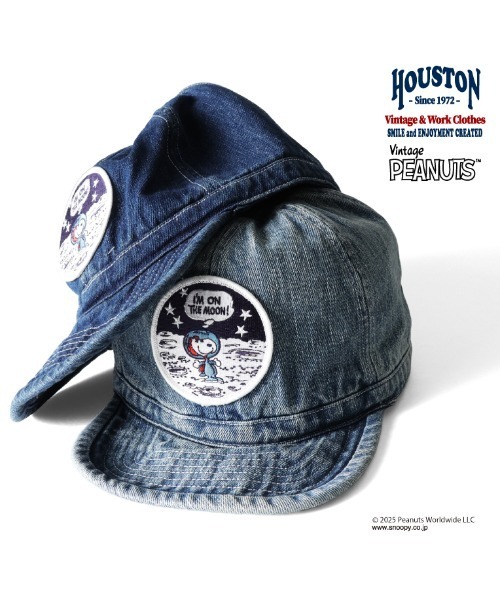 HOUSTON（ヒューストン） キャップ 帽子 HOUSTON / PEANUTS DENIM CAP