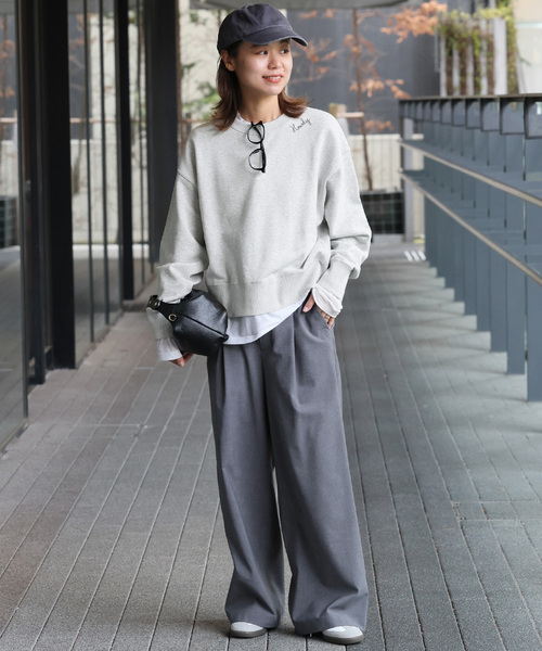 「JOURNAL STANDARD relume」 スウェットカットソー FREE チャコールグレー レディース JOURNAL STANDARD relume 「JOURNAL relume」 スウェット