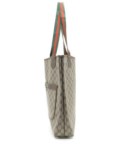 ポ*ン様 GUCCI トートバッグ ブラウン/ベージュ Gucci トートバッグ ベージュ ブラウン