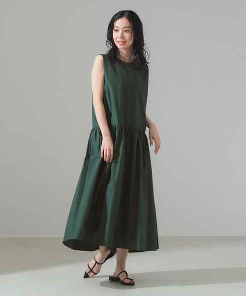 Demi-Luxe BEAMS ワンピース タック ティアード ワンピース