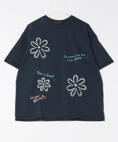もらって嬉しい出産祝い tシャツ チェーン刺繍落書きTシャツ ZOZOTOWN : レディース トップス
