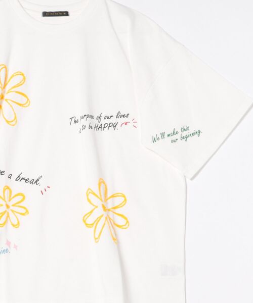 tシャツ モール刺繍Tシャツ レディース Te chichi｜女の子刺繍Tシャツ《2025summer catalog item