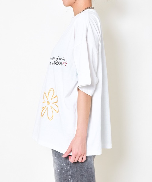tシャツ チェーン刺繍落書きTシャツ レディース : ZOZOTOWN