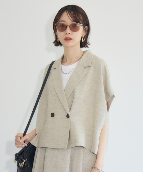 【CLOCHE】　春夏用　ジャケット Paradise Picnic ジャケット テーラードジャケット cloche
