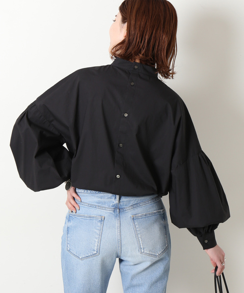「Spick & Span」 長袖ブラウス - ブラック レディース Spick＆Span 「Spick & Span」 長袖ブラウス - ブラック