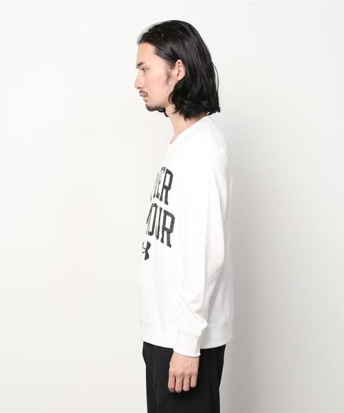 「UNDER ARMOUR」 スウェットカットソー S ブラック×レッド メンズ