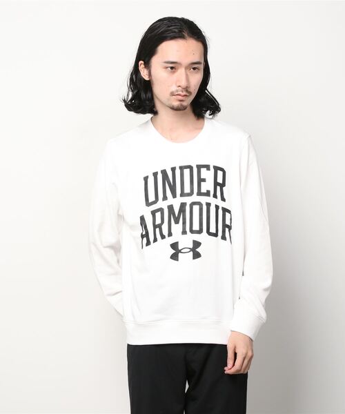 「UNDER ARMOUR」 スウェットカットソー S ブラック×レッド メンズ