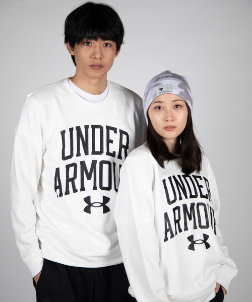 「UNDER ARMOUR」 スウェットカットソー S ブラック×レッド メンズ
