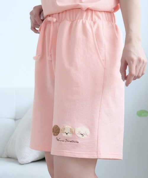 チュチュアンナ（tutuanna） パジャマ ルームウェア 裏毛3連犬さがら