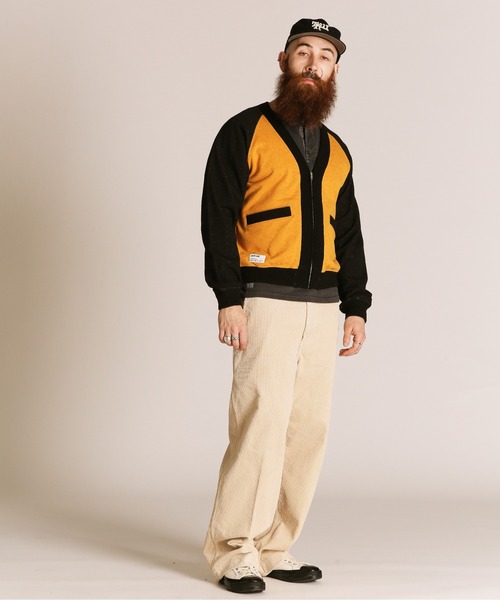 Schott 2TONE SWEAT CARDIGAN サイズL 未使用品 Schott N.Y.C（ショット） トレーナー スウェット Schott/ショット